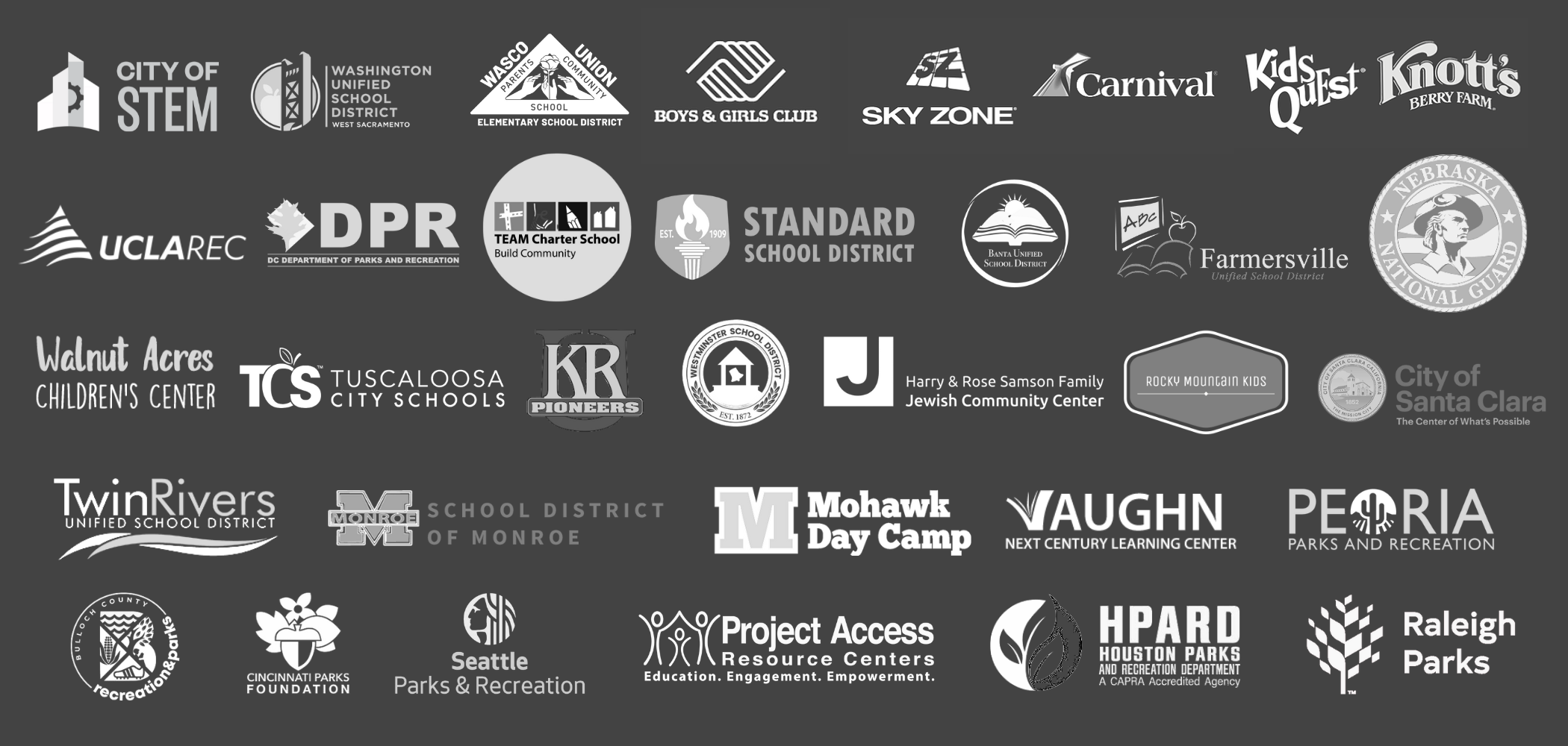 Partner organizations across the United States