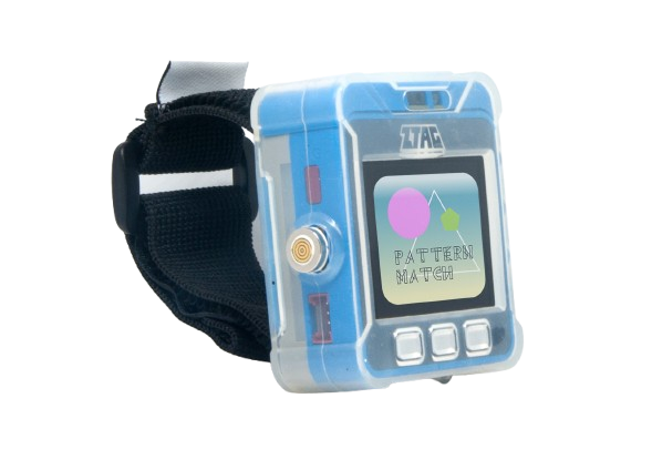 ZTAGGER device showing game screen