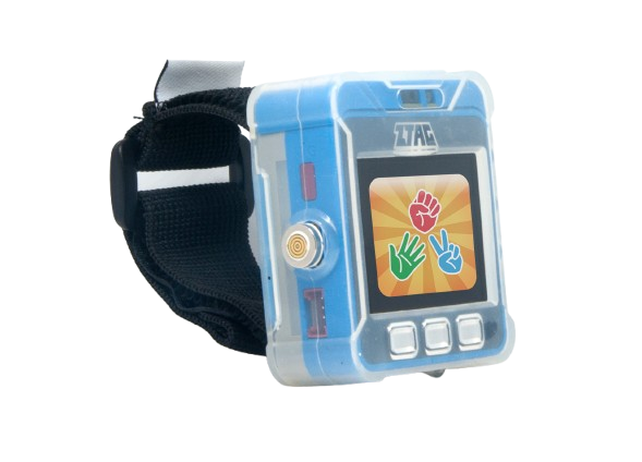 ZTAGGER device showing game screen